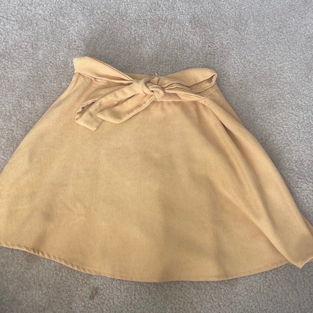 Target yellow corduroy skirt